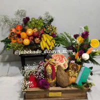 (دیزاین شب یلدا)میوه آرایی،حکاکی، سینی مزه