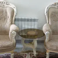 مبلمان چوبی و عسلی  جلو مبلی|مبلمان خانگی و میز عسلی|ری, شهادت|دیوار