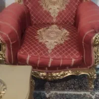 مبلمان استیل سلطنتی هفت نفره با ناهار خوری ۱۲ نفره|مبلمان خانگی و میز عسلی|اهواز, اسماعیلیه|دیوار