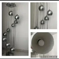 چراغ کنارسالن/آباژور/آباژر ۹ شاخه