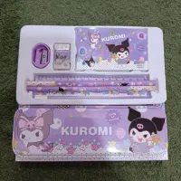 لوازم تحریر / ست 6 تیکه ی تحریر کرومی ، روز دختر