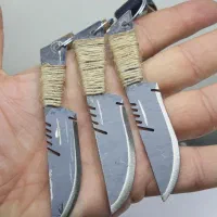 جا سوییچی با طرح  چاقو و بند چرم اصل