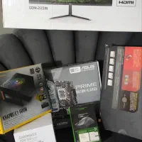 مانیتور و کیس گیمینگ با کارتون