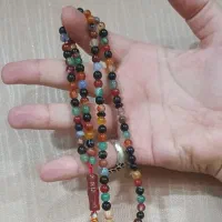 تسبیح ۱۰۱دانه عقیق الوان رنگارنگ سایز ۶میل|بدلیجات|تهران, فلسطین (میدان انقلاب)|دیوار