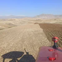 کار با تراکتور گاوآهن پنجه غازی