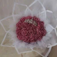 گل های روبانی و کاغذ پیچی