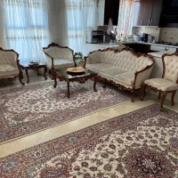 مبلمان ۹ نفره چوب راش،میز تلویزیون وناهار خوری