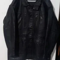 دو عدد کاپشن چرم اصل