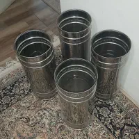 سطل استیل نگهداری سیخ