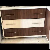 کابینت ام دی اف دو رنگ کرم قهوه ای|مصالح و تجهیزات ساختمان|ورامین, شهرک فاطمیه|دیوار