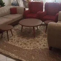 مبل هفت نفره همراه با میز نهار خوری شش نفره|مبلمان خانگی و میز عسلی|تهران, آشتیانی|دیوار