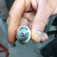 انگشتر شجر طبیعی بدون تراش