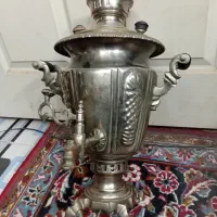 سماور زغالی ذغالی تمام برنجی قدیمی عتیقه بکر بکر|کلکسیون اشیاء عتیقه|اصفهان, خانه اصفهان|دیوار