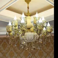 لوستر سرامیک برنر و مدل باکارات در کارگاه کارمندان|لوستر و چراغ آویز|کرمانشاه, |دیوار