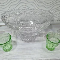 جام میوه خوری کریستال اصل فرانسه با قدمت ۵۰ سال