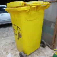 سطل زباله بزرگ چرخ دار