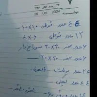 تعدادی آهن آلات،قوطی،ورق نو قیمت پایین