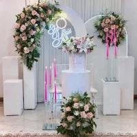 گل آرایی و دکور مراسمات تولد،عقد،بله برون میزآرایی