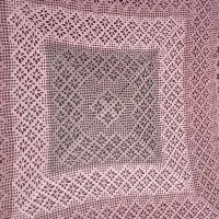 رومیزی قلاب بافی با نخ مرسریزه|پرده، رانر، رومیزی|رشت, جانبازان|دیوار