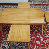 میزجلومبلی و۴تا عسلی|مبلمان خانگی و میز عسلی|شهرکرد, |دیوار