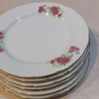 پیش دستی چینی گلسرخی