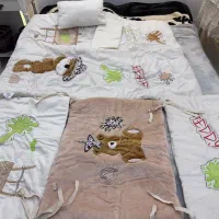 سرویس خواب نوزاد ۶ تکه مخمل طرح تدی