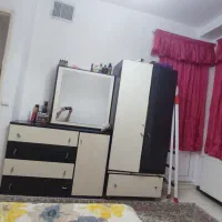 تختخواب دونفره با پاتختی کمد و دراور و تشک رویال|تخت و سرویس خواب|سنندج, |دیوار