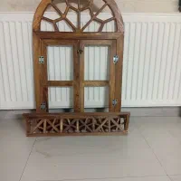 پنجره وشلف چوبی