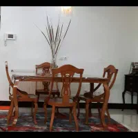 میز نهار خوری ۶ نفره با ۴ صندلی منبت کاری