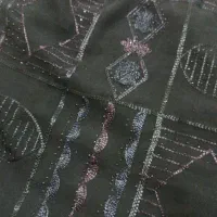 پارچه گل دوزی و نگین کاری سالم و دوخته نشده