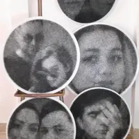 تابلو میخ و‌نخ چهره .کادو تولد