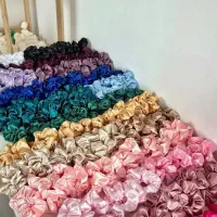 اسکرانچی و کش مو ساتن و پارچه ای