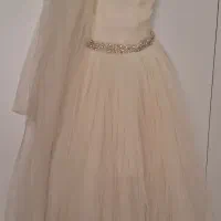 لباس عروس دکلته شیک سایز 36 تا 40