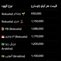 فروش عمده قهوه بهترین قیمت