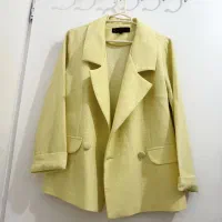 کت آستر دار  زرد کره ای