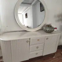 آیینه کنسول بهمراه میز مبل چهار تیکه