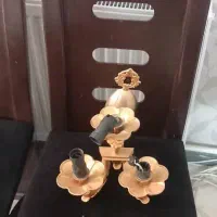 لوستر ابکاری .ایینه کنسول.ساعت و میز تلویزیون