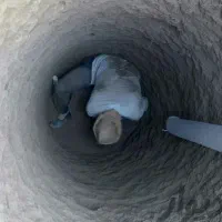 مقنی چاه کن وصل فاضلاب خونه بشهری لوله کشی تخریب