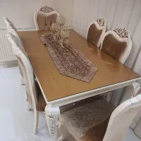 میز ناهار خوری ۶ نفره کار شده