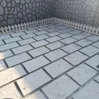 سیمان کاری طرح سنگ،محوطه سازی،واش بتن و..|خدمات پیشه و مهارت|سیاهکل, |دیوار