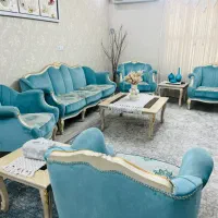 مبل هفت نفره با جلو مبلی و دو عسلی|مبلمان خانگی و میز عسلی|خرمآباد, |دیوار