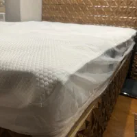 تخت خواب دو نفره بدون تشک بعلاوه کمد و دراور