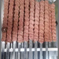 مایع وچرخ کرده کباب  کوبیده