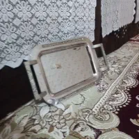 سینی استیل آینه ای در حد نو