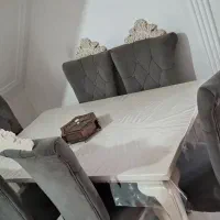 میزناهارخوری ۶نفره|میز و صندلی غذاخوری|سنگر, |دیوار