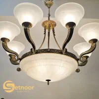 گالری لوسترهای برنز لوکس ست نور(قیمت تماس چت حضور)|لوستر و چراغ آویز|تهران, اقدسیه|دیوار