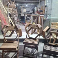 شلف دیواری و کافی بار چوبی|کتابخانه، شلف، قفسههای دیواری|محمدشهر, ولدآباد بزرگ|دیوار