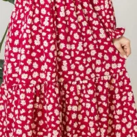 فروش پیراهن گل گلی مزونی شب یلدا|لباس|ارومیه, |دیوار