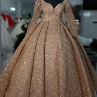 لباس عروس رزگلدد