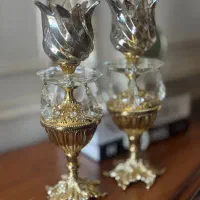 شمعدان برنجی جفت نو